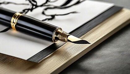 Fototapeta premium notebook and pen
