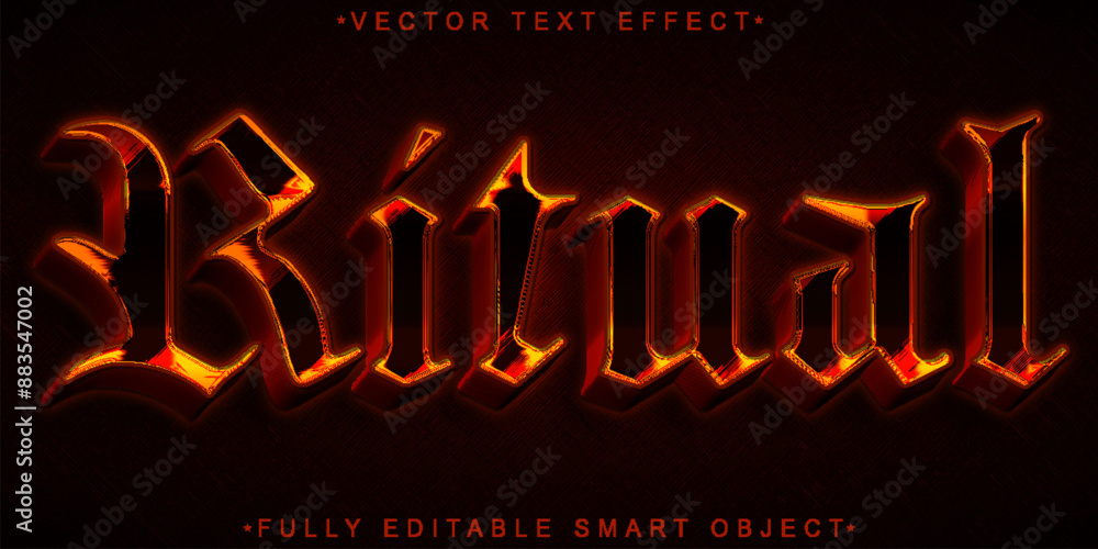 Poster UntitleVector Fully Editable Smart Object Text Effect