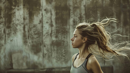 Fototapeta premium Fitness Girl Exercising