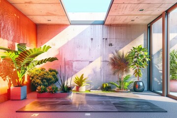 A room filled with numerous potted plants