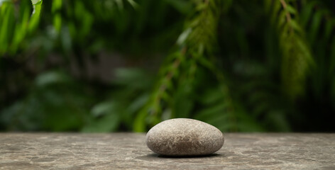 natural zen stones with texture for product presentation podium background