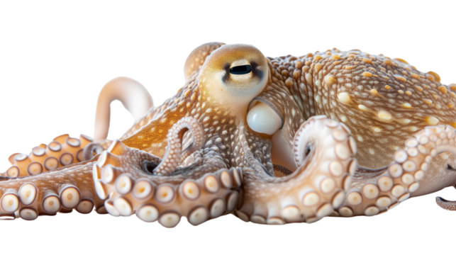 Octopus on a transparent background