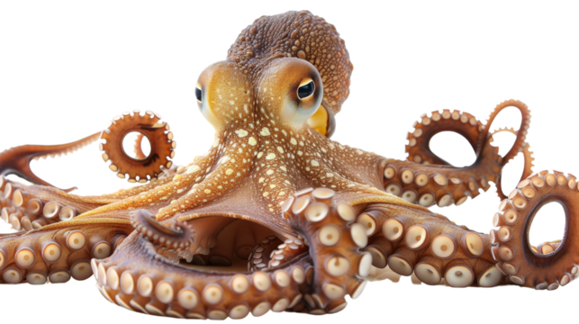 Octopus on a transparent background