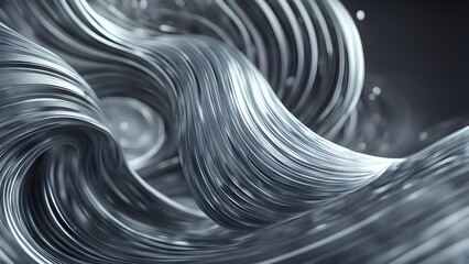 3d silver colored abstract