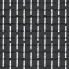 Naklejka premium simple vertical check and horizontal line check texture outline abstract black and white pattern background design for textiles, tiles..,