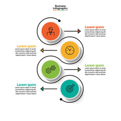 Business data visualization. timeline infographic icons designed for abstract background template milestone element modern diagram process technology digital marketing data presentation chart Vector