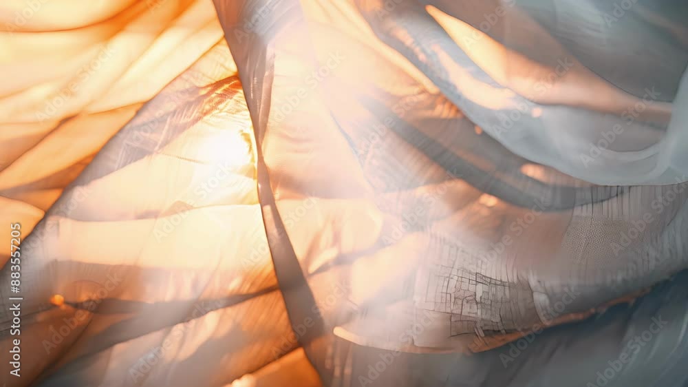 Poster the fabric seems to take on a life of its own endlessly whirling and spinning as if it has become a 