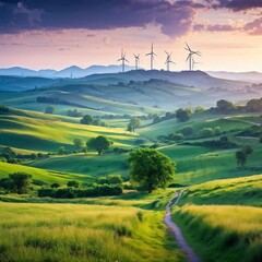 Obraz premium landscape with field