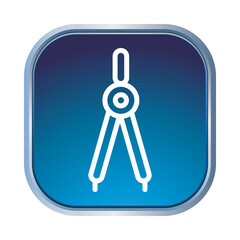 Illustration Vector graphic of drawing compass icon