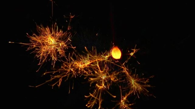 線香花火-スローモーション撮影