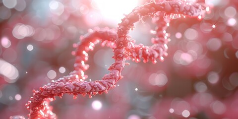 Fototapeta premium High-Fidelity Microscopic Views of DNA and Cells in Nature