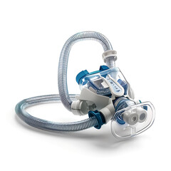 BiPAP isolated on white background. 3D rendering.