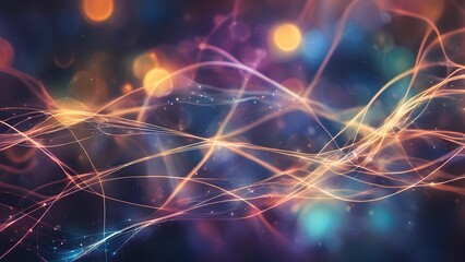 A colorful, abstract image of lines and swirls