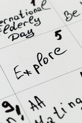 Concept for a positive month Photo