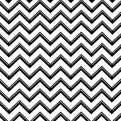 Black zigzag lines seamless pattern vector