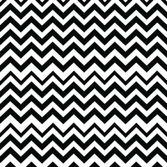 Black zigzag lines seamless pattern vector