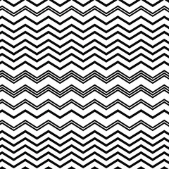 Black zigzag lines seamless pattern vector