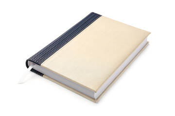 Stylish notebook on white background