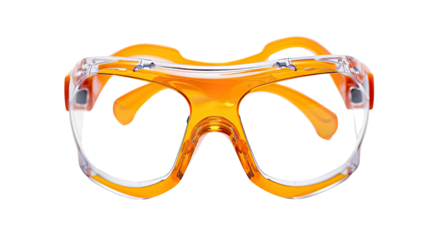 Safety glasses on a transparent background