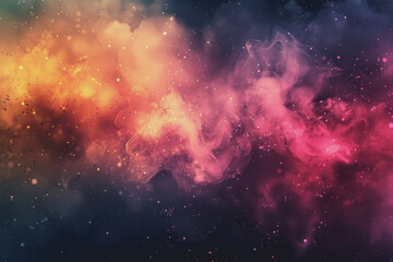 Abstract wallpaper blends vibrant watercolor washes with splashes of neon colors.