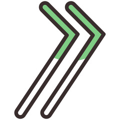 Line Quote Icon Green Vector