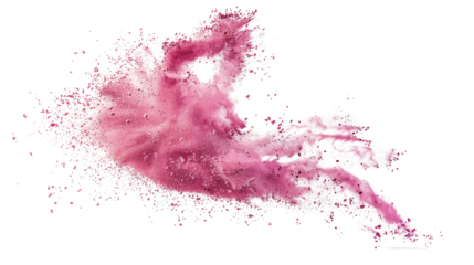 Flying sand on a transparent background