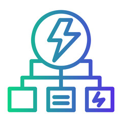 sustainable energy Line Gradient Icon