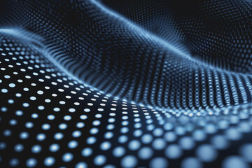 Obraz premium Abstract grunge grid polka dot halftone background pattern. Spotted blue line. Textures.
