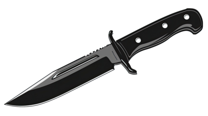 Knife illustration on a transparent background