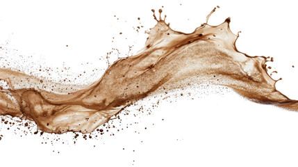 Flying sand on a transparent background