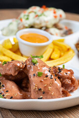 Chicken Wings whit French potatos