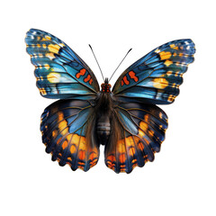 Fototapeta premium Butterfly isolated on a transparent background for web, banner, wallpaper