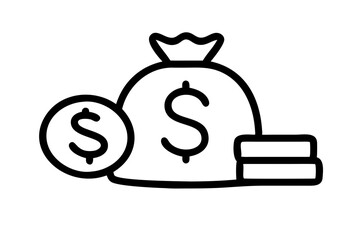 money bag vector illustration 