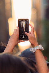 person taking pictures