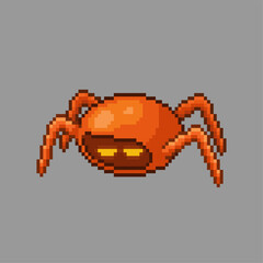 crab monster, pixel art character