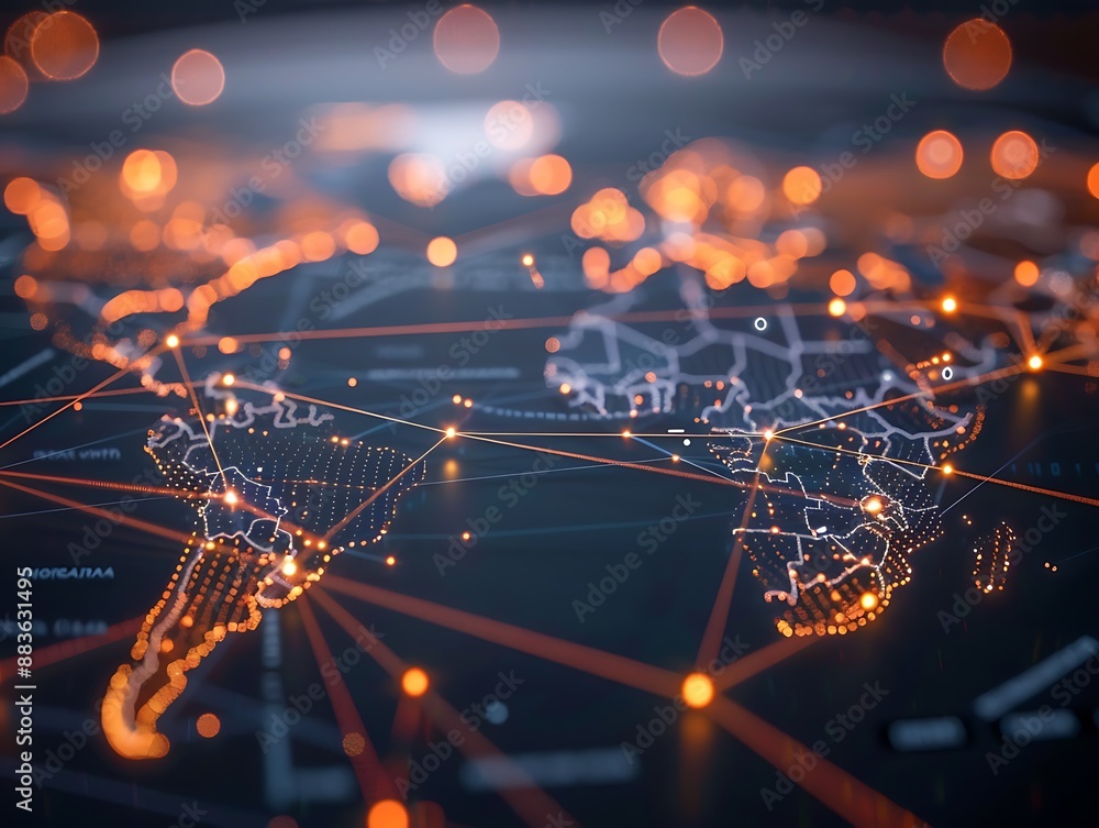 Poster global network connection