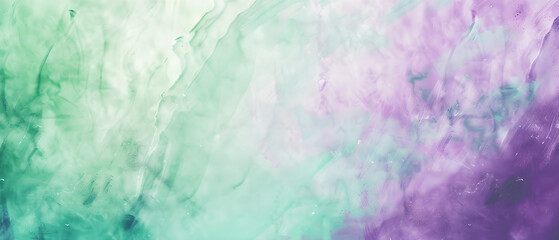Obraz premium Abstract Watercolor Texture in Green and Purple