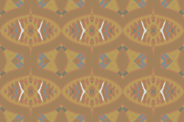 Ikat ethnic Indian seamless pattern. Design for background, wallpaper, vector illustration, fabric. Ikat ethnic seamless pattern design. Aztec fabric carpet.