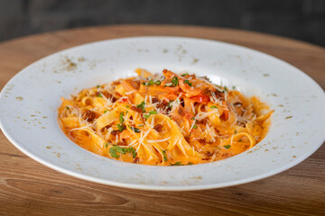 Fettuccini whit pork