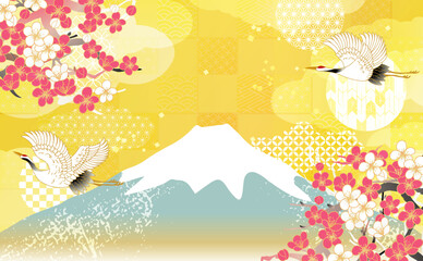 美しい和柄背景素材　年賀素材