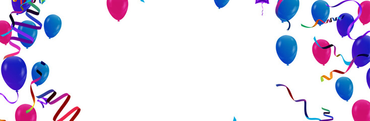 balloons, confetti concept design template holiday Happy Day, background Celebration Vector illustration. Design for Party decorations, New year, birthday, anniversary, celebration