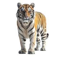 Obraz premium A Tiger isolated on a transparent background for web, banner, wallpaper