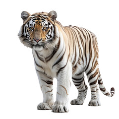 Obraz premium A Tiger isolated on a transparent background for web, banner, wallpaper