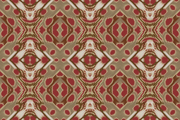 Ikat ethnic Indian seamless pattern. Design for background, wallpaper, vector illustration, fabric. Ikat ethnic seamless pattern design. Aztec fabric carpet.