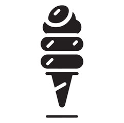 Vector Design Ice Cream Icon Style silhouette