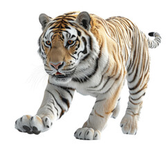 A Tiger isolated on a transparent background for web, banner, wallpaper