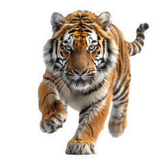 Fototapeta premium A Tiger isolated on a transparent background for web, banner, wallpaper