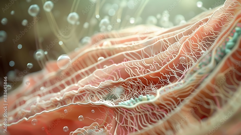 Poster abstract cellular structure