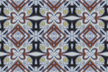 Seamless Ethnic Pattern Design. Ethnic Oriental Ikat Pattern Traditional Design. Ethnic Oriental Pattern Traditional Design for Background, Carpet, Clothing, Wrapping, Fabric, Embroidery