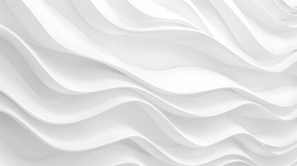 Obraz premium Abstract White Waves Texture Background Pattern